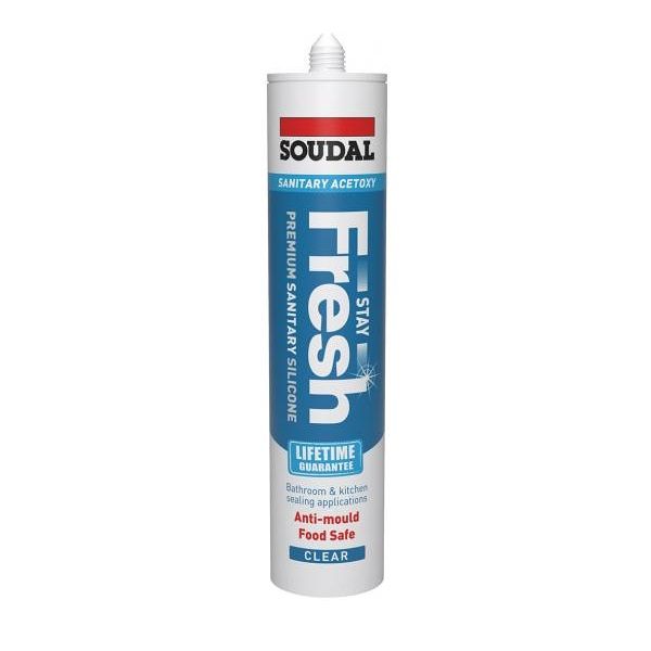 Stay Fresh Acetoxy AntiMould Sanitary Silicone Sealant 290ml