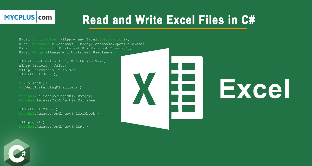 How to Read and Write Excel Files in C MYCPLUS C and C++