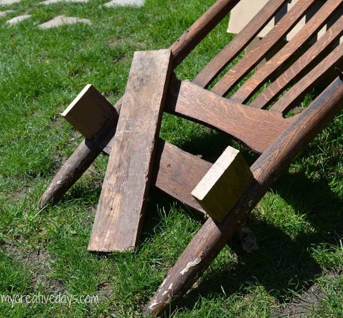 DIY Rocking Chair Upcycle Tutorial My Creative Days