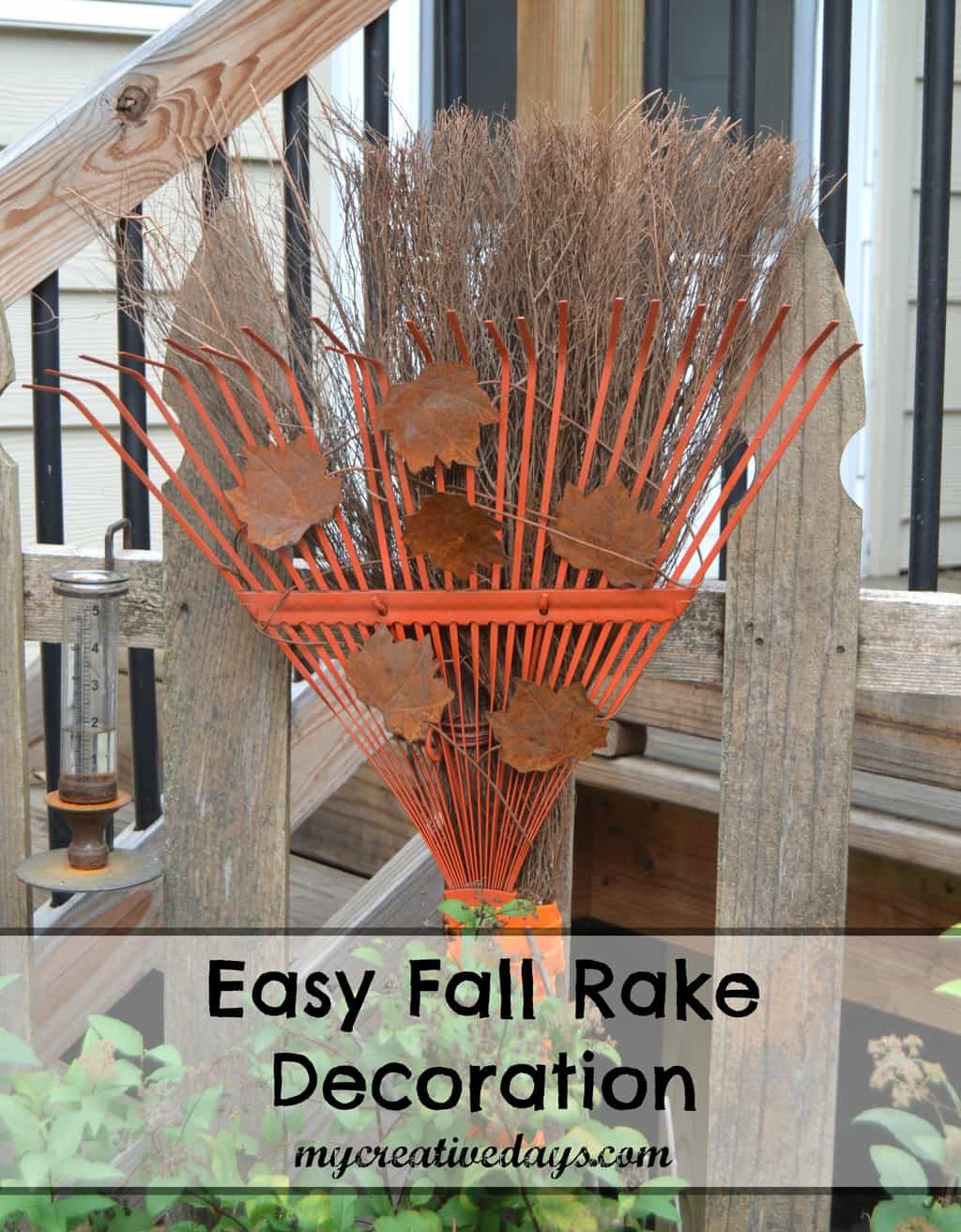 Easy Fall Rake Decoration My Creative Days