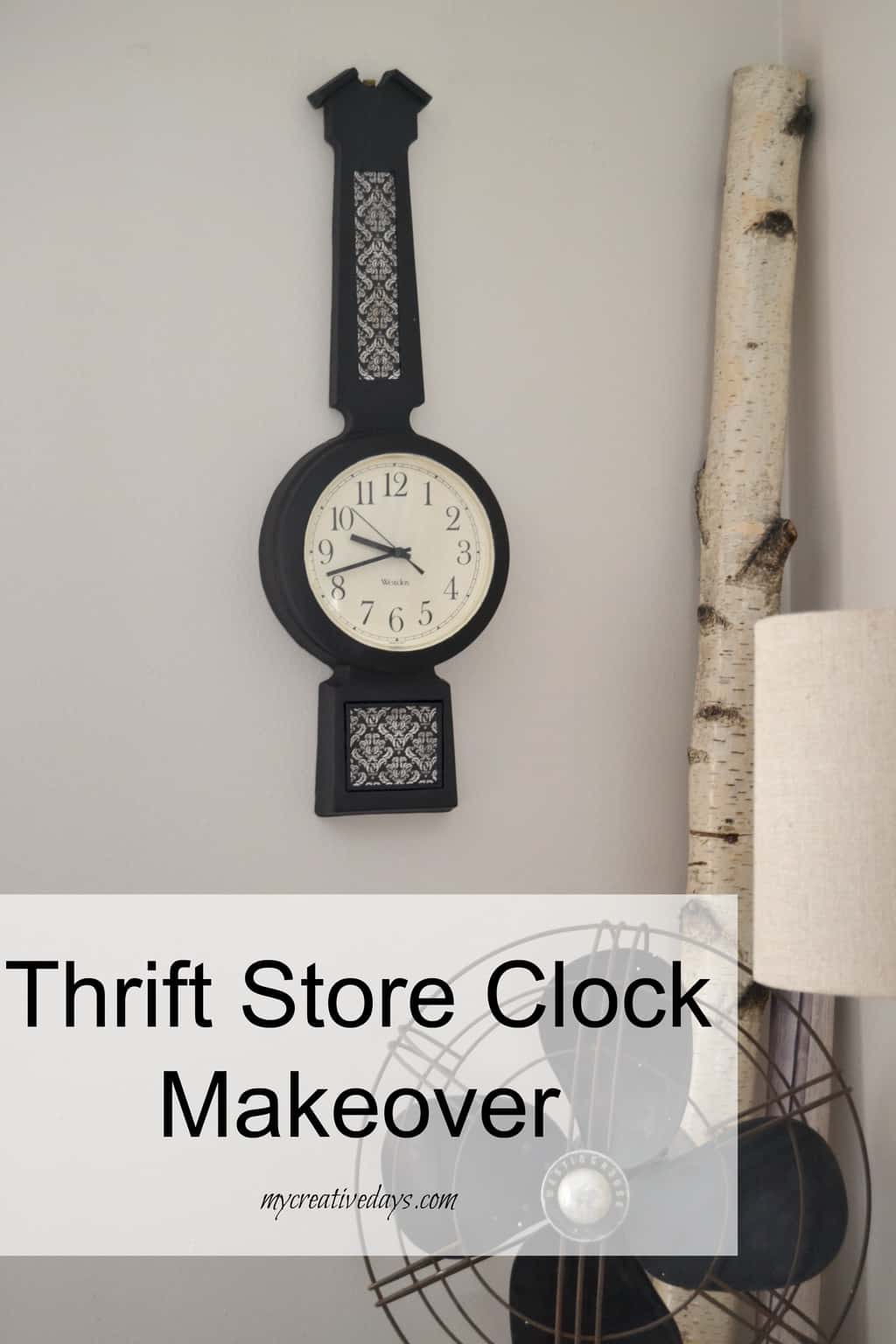 Thrift Store Clock Makeover DIY Beautify Creating Beauty at Home