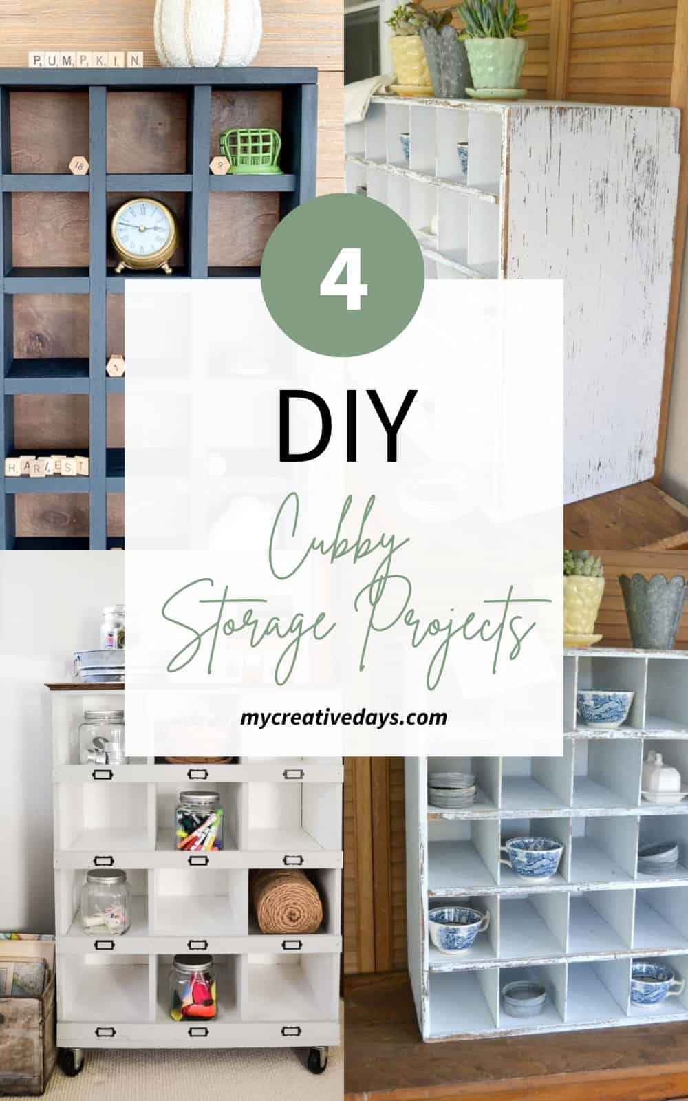 4 DIY Cubby Storage Projects My Creative Days