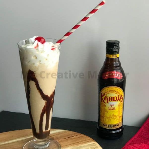 The best Frozen Mudslide recipe using Kahlua and Vanilla Ice Cream