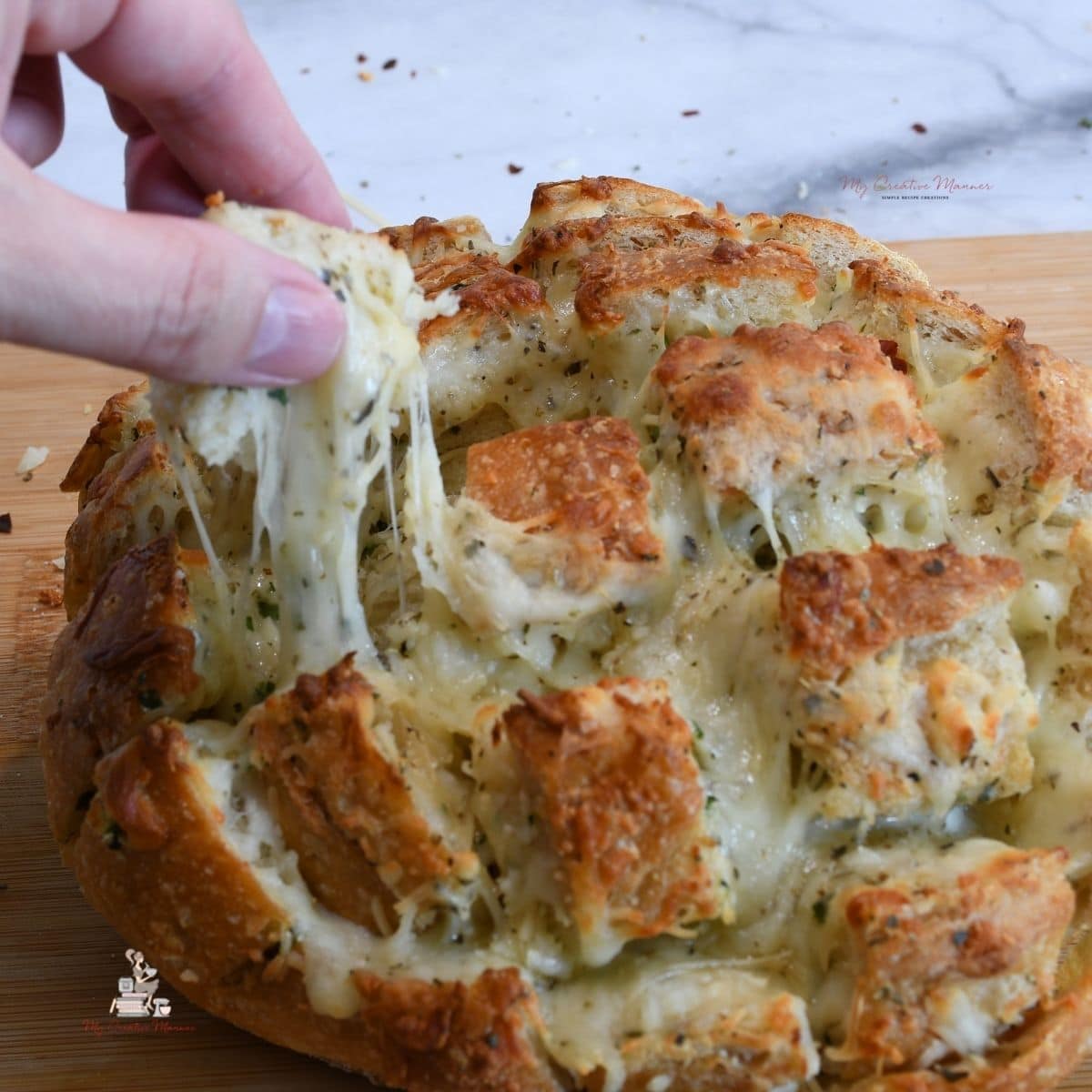 Cheese And Garlic Crack Bread (Pull Apart) My Creative Manner