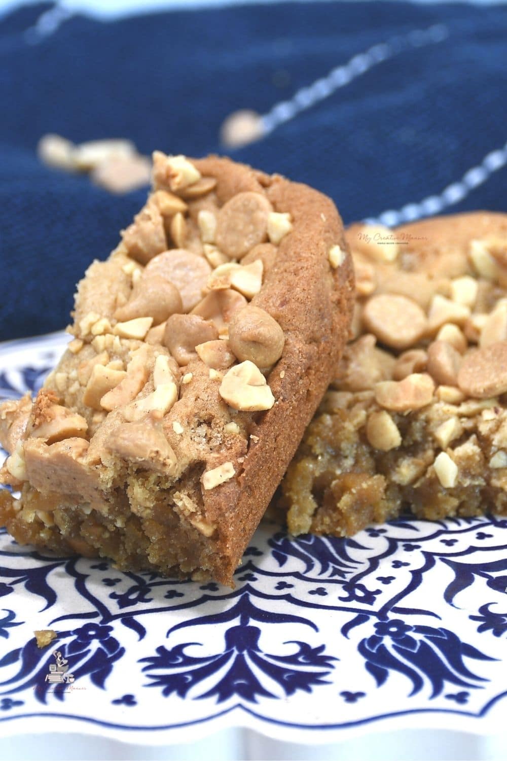Peanut Butter Blondies Recipe My Creative Manner