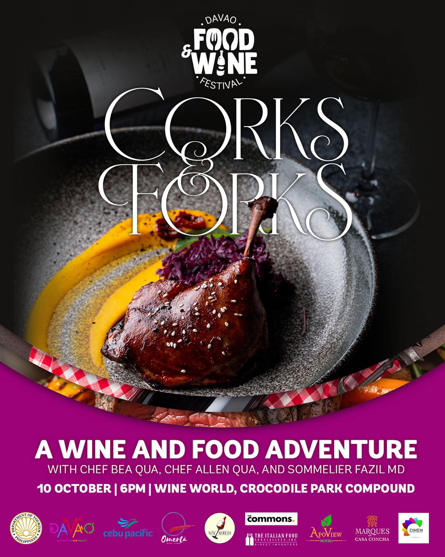 Corks and Forks at Wine World Food and Wine Festival My Davao City