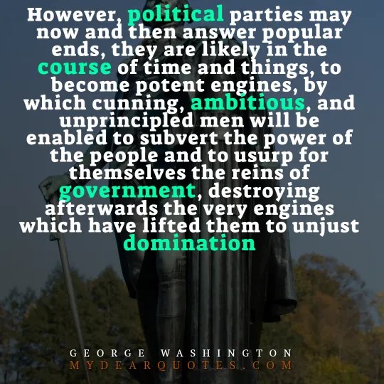 WASHINGTON Political Party Quote With IMAGES