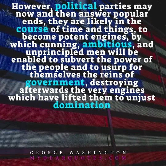 WASHINGTON Political Party Quote With IMAGES