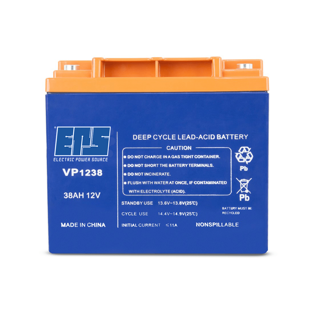 12V 38Ah Lead Acid Battery MYE Technology