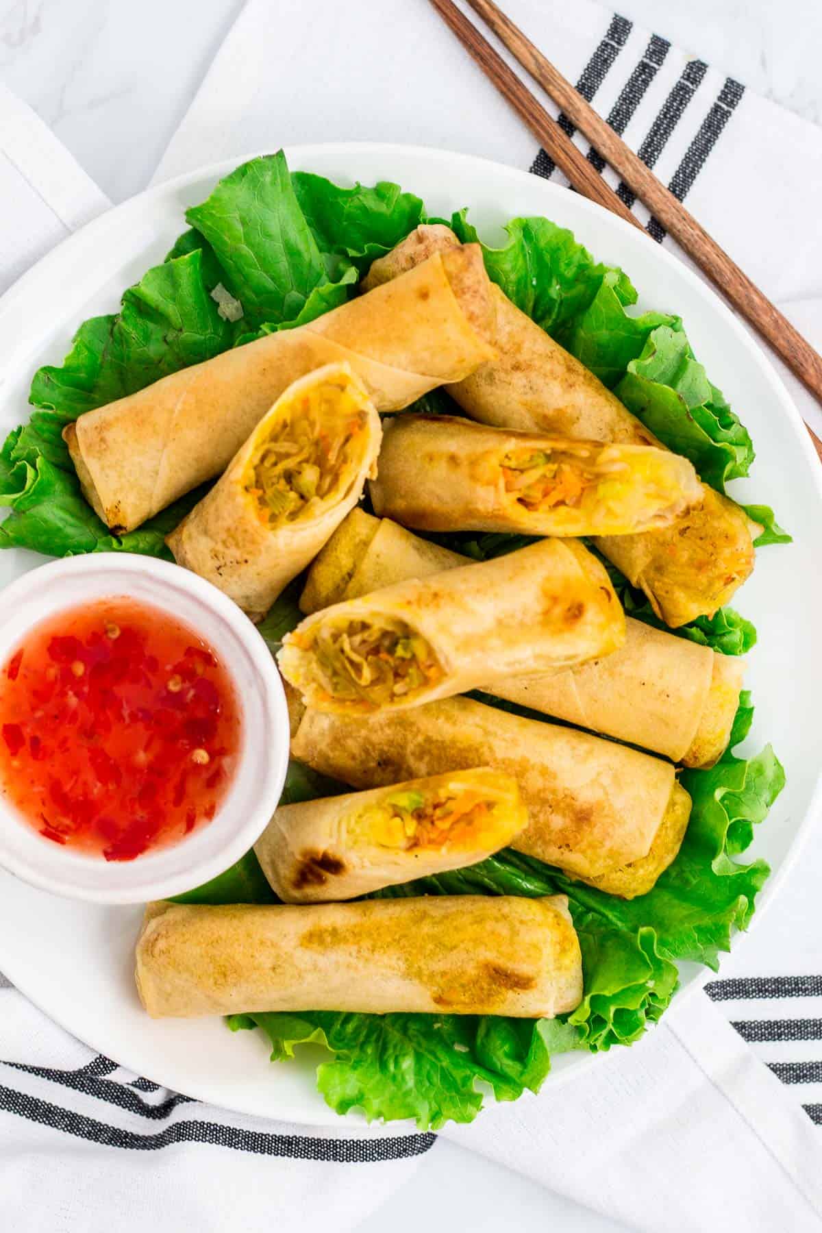 Vegan Air Fried Spring Rolls (Vegan Lumpia) My Eclectic Bites
