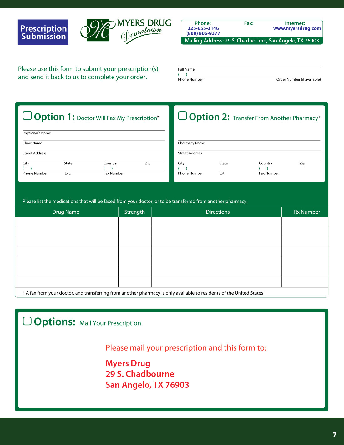 6/12 Generic Drug Discount Program Myers Drug Medicine, nutrition