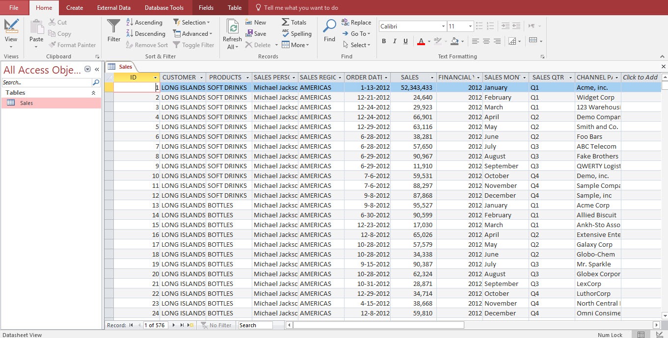 External Data Source to Import Data into an Excel Pivot Table