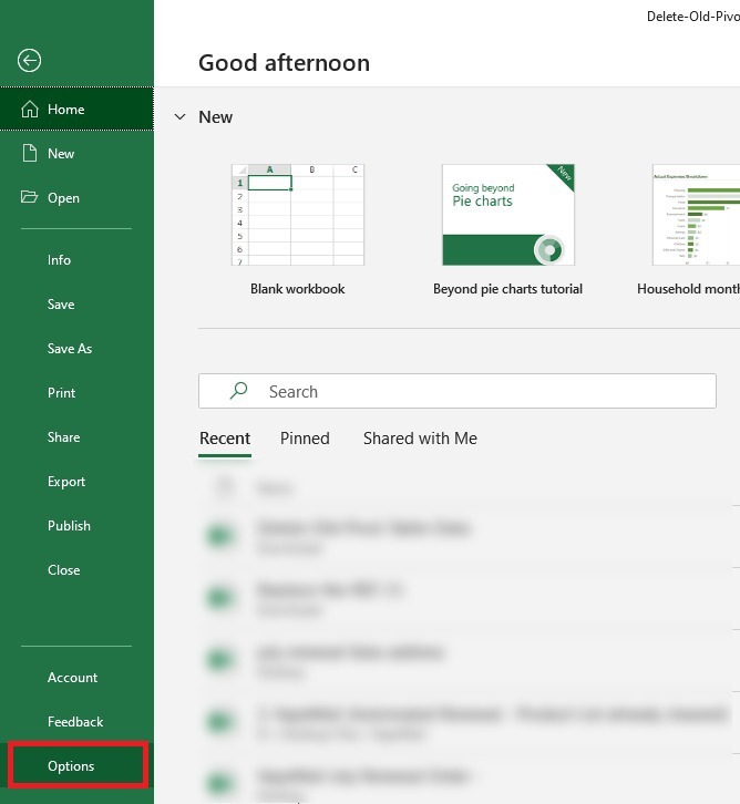 Delete & Clear Pivot Table Cache
