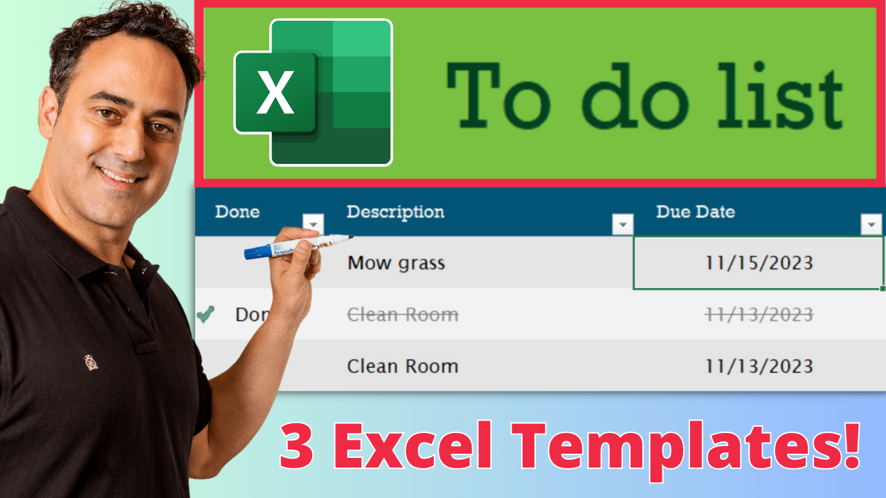 Create To Do List in Excel 3 Examples