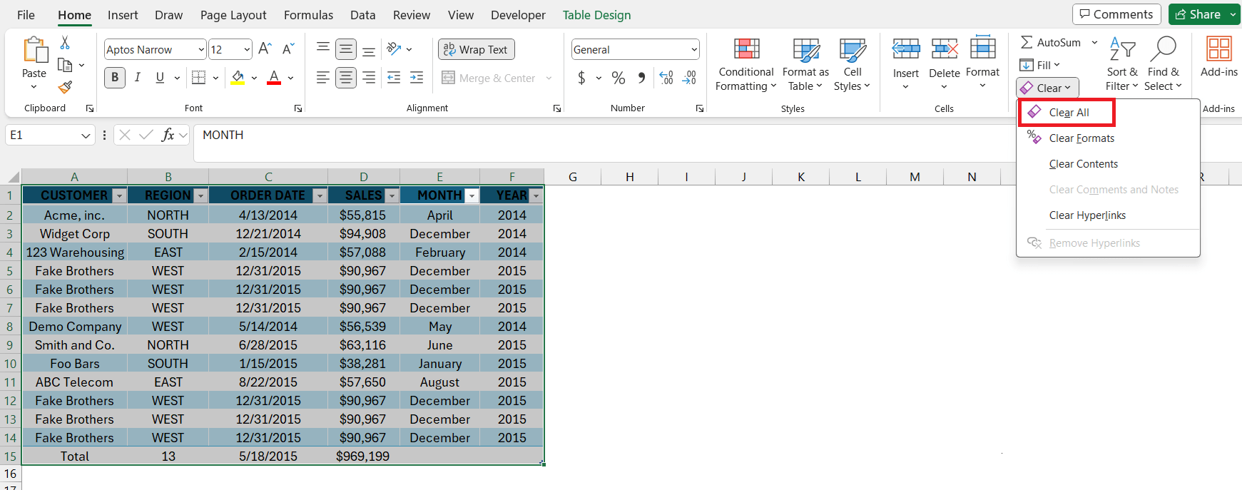 How to Remove Table Formatting in Excel 4 Easy Ways