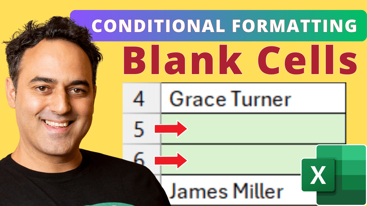Quick Excel Guide Conditional Format Blank Cells