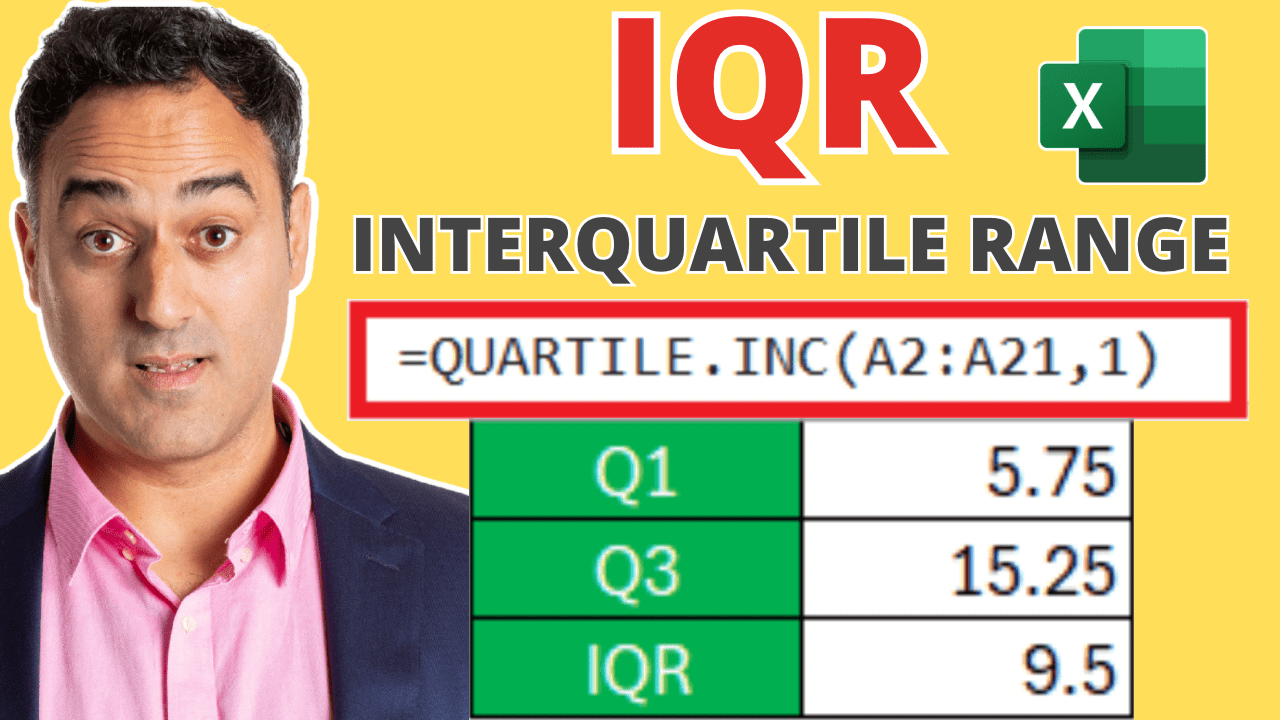 How to Calculate Interquartile Range in Excel Fast
