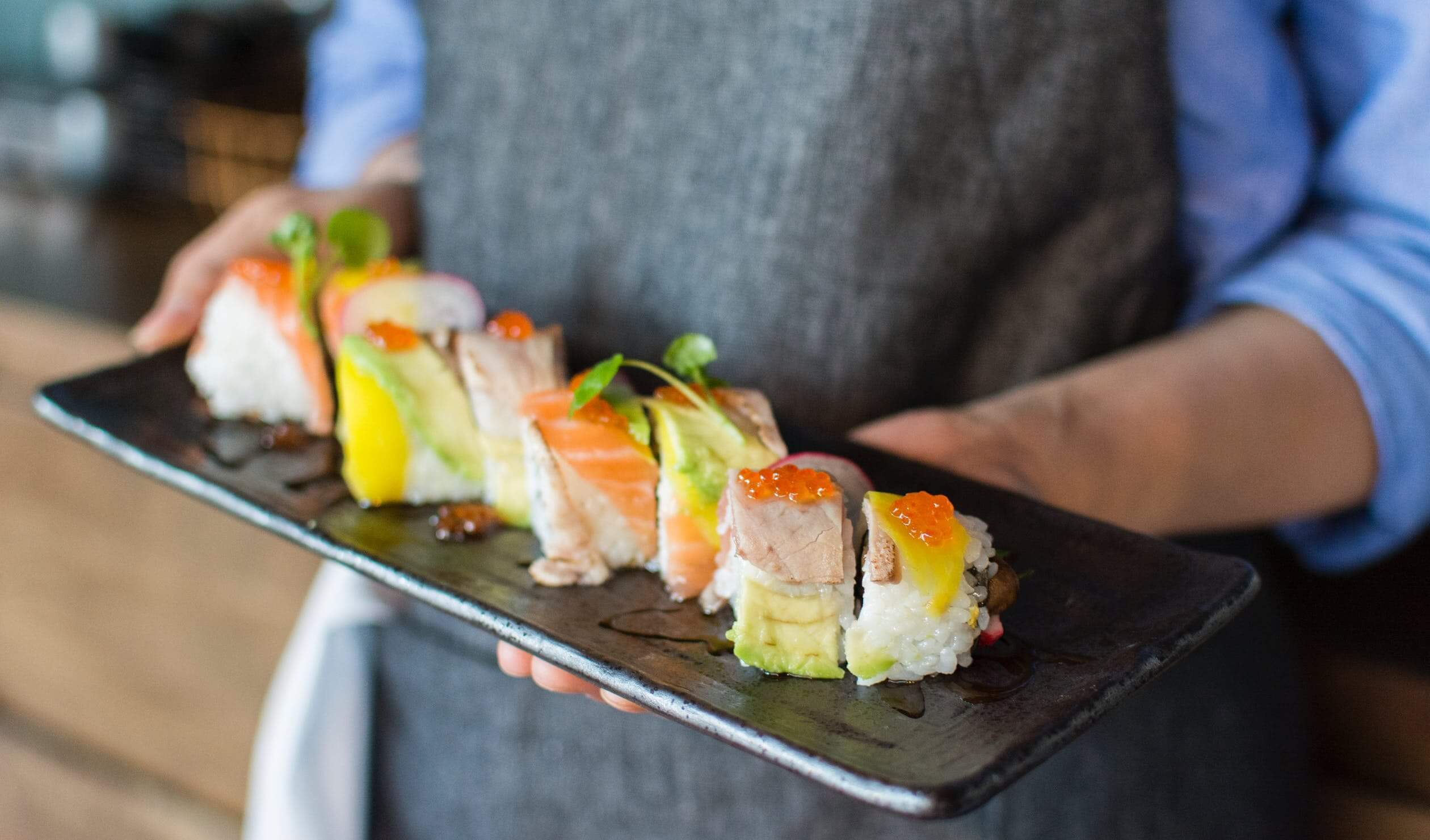 Crafting the Art of Rolling and Cutting the Sushi [Learn How To Cut