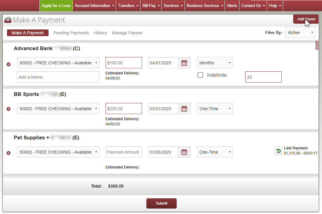 Billpay First Community Credit Union