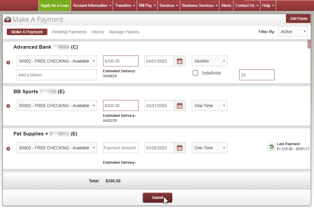 Billpay First Community Credit Union