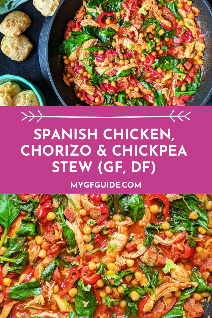 Spanish Chicken, Chorizo & Chickpea Stew (GF, DF) Recipe