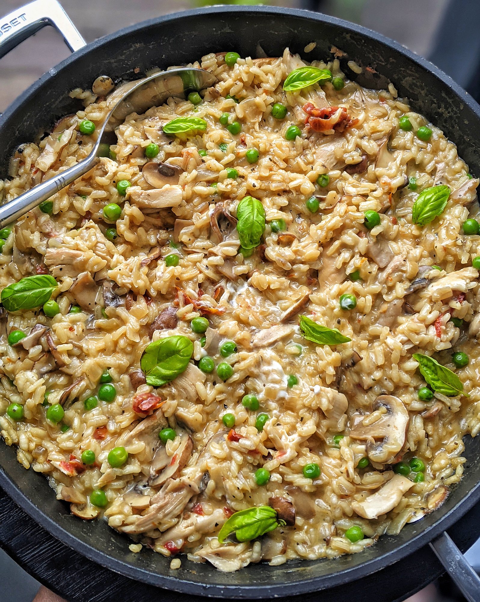 Tasty Chicken, Mushroom & Sundried Tomato Risotto Recipe (GF)