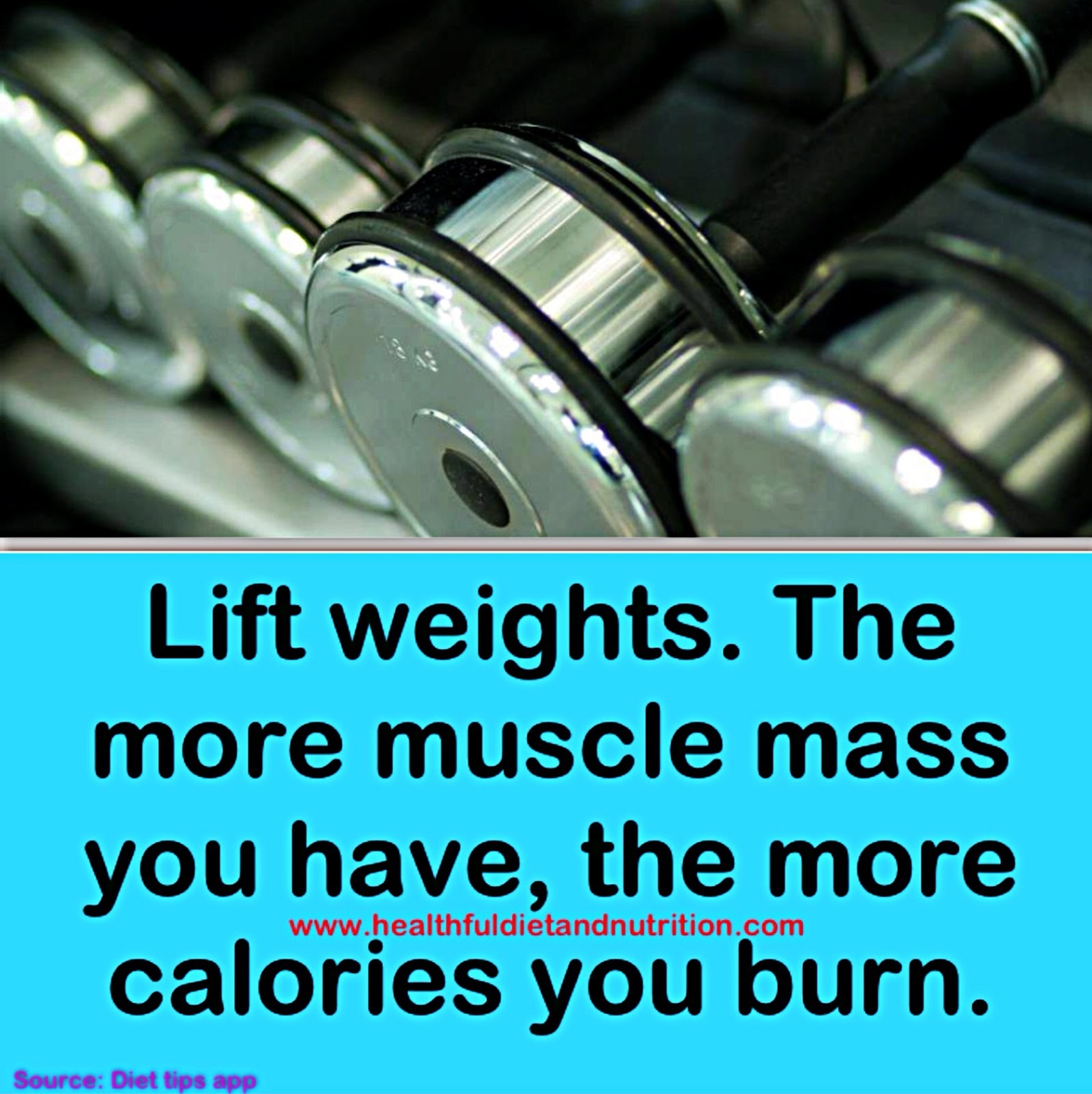 Lift Weights Healthful Diet & Nutrition