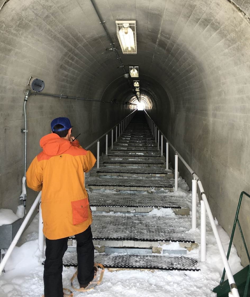 Use Elevators, Handrails, and Tunnels to Avoid Winter Slip and Falls