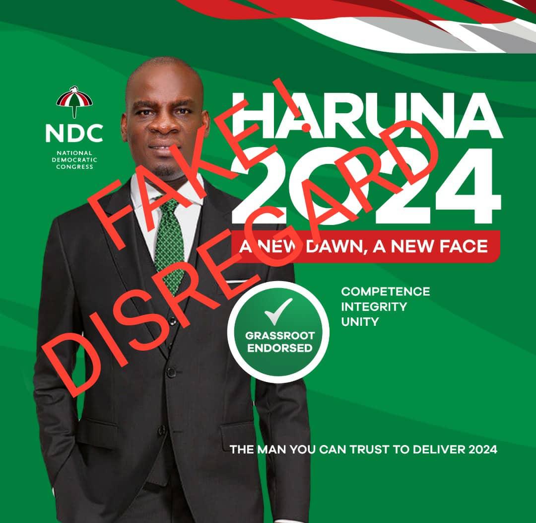 Haruna Iddrisu distances himself from posters announcing his