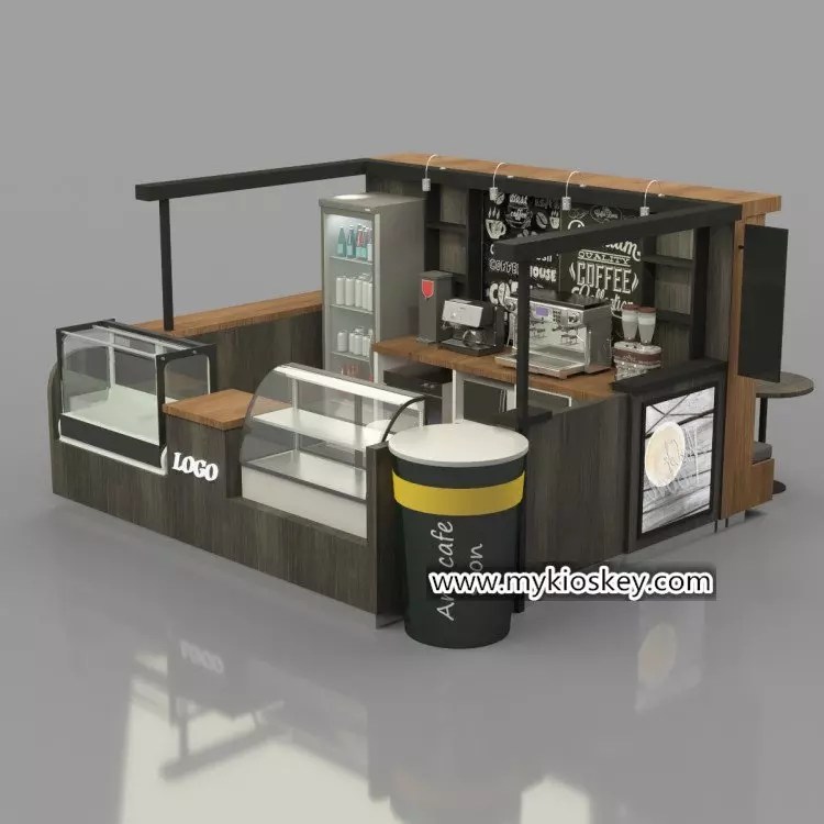 highend mall Cafe & Beverage kiosk / coffee indoor kiosk design for sale