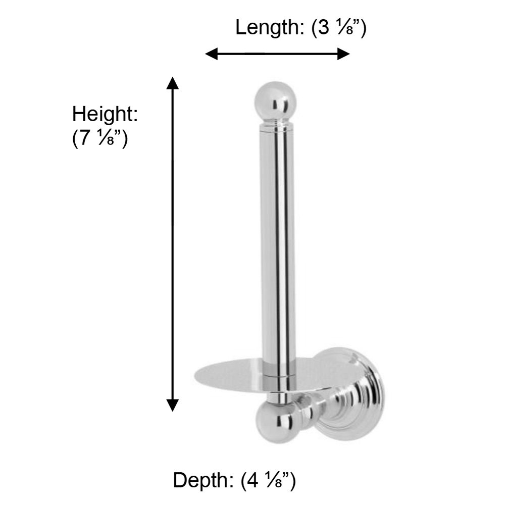 Kingston Collection Spare Toilet Paper Holder in Polished Brass by