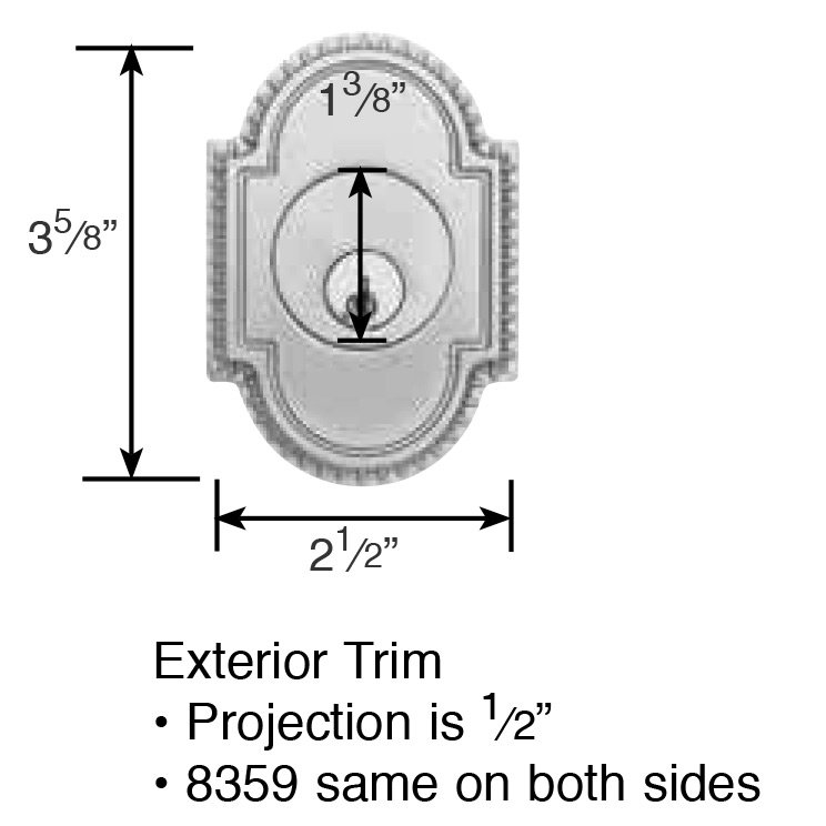Solid Brass Deadbolts Collection Knoxville Double Cylinder Deadbolt