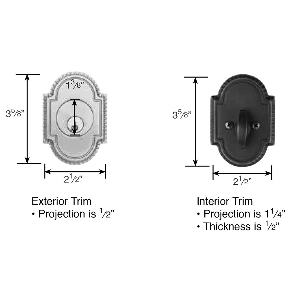 Solid Brass Deadbolts Collection Knoxville Single Cylinder Deadbolt