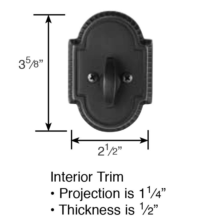 Solid Brass Deadbolts Collection Knoxville Single Sided Deadbolt in