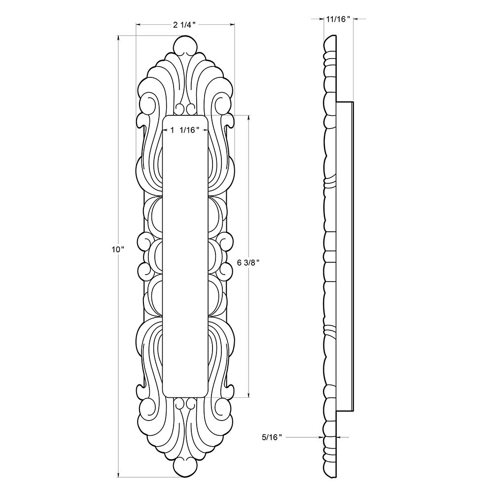 Solid Brass Flush Pulls Collection Solid Brass Victorian Flush Pull