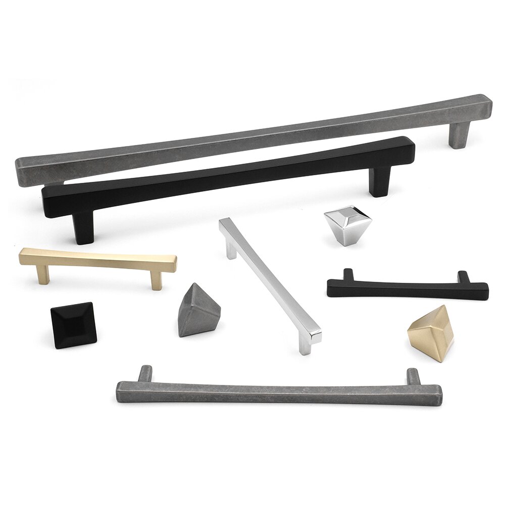 Diamond Collection 13/8" (35mm) Wide Knob in Weathered