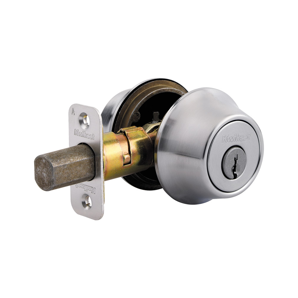 Kwikset Collection Double Cylinder Deadbolt in Satin Chrome by