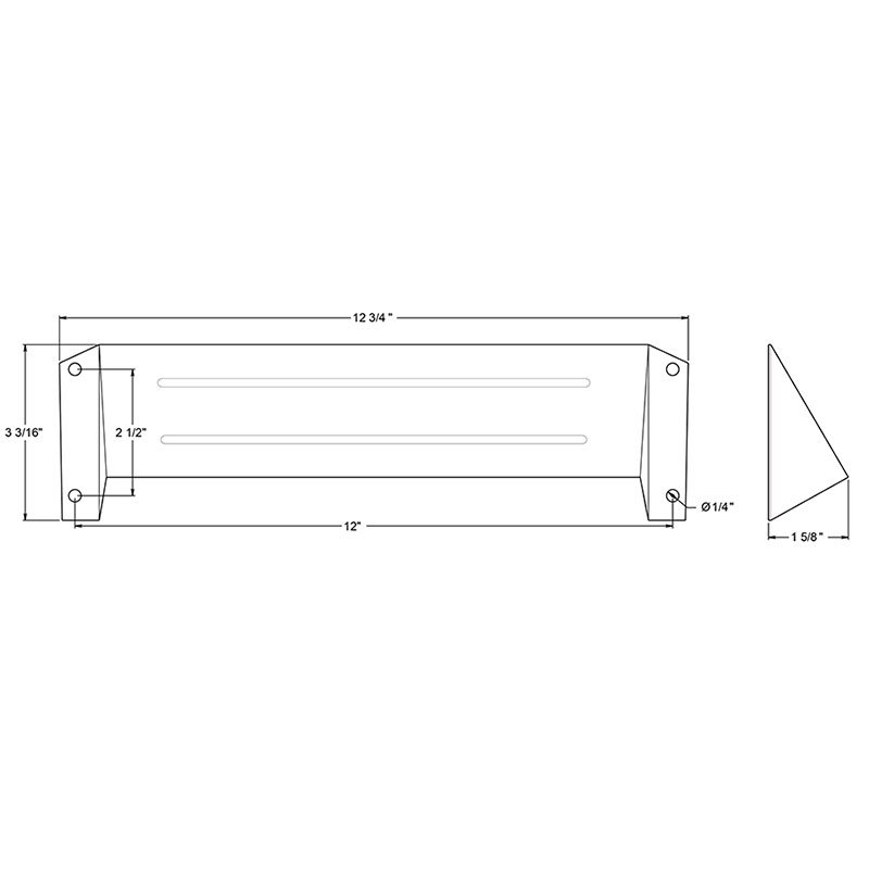 Mail Slots Collection Solid Brass Letter Box Hood in Antique Brass by