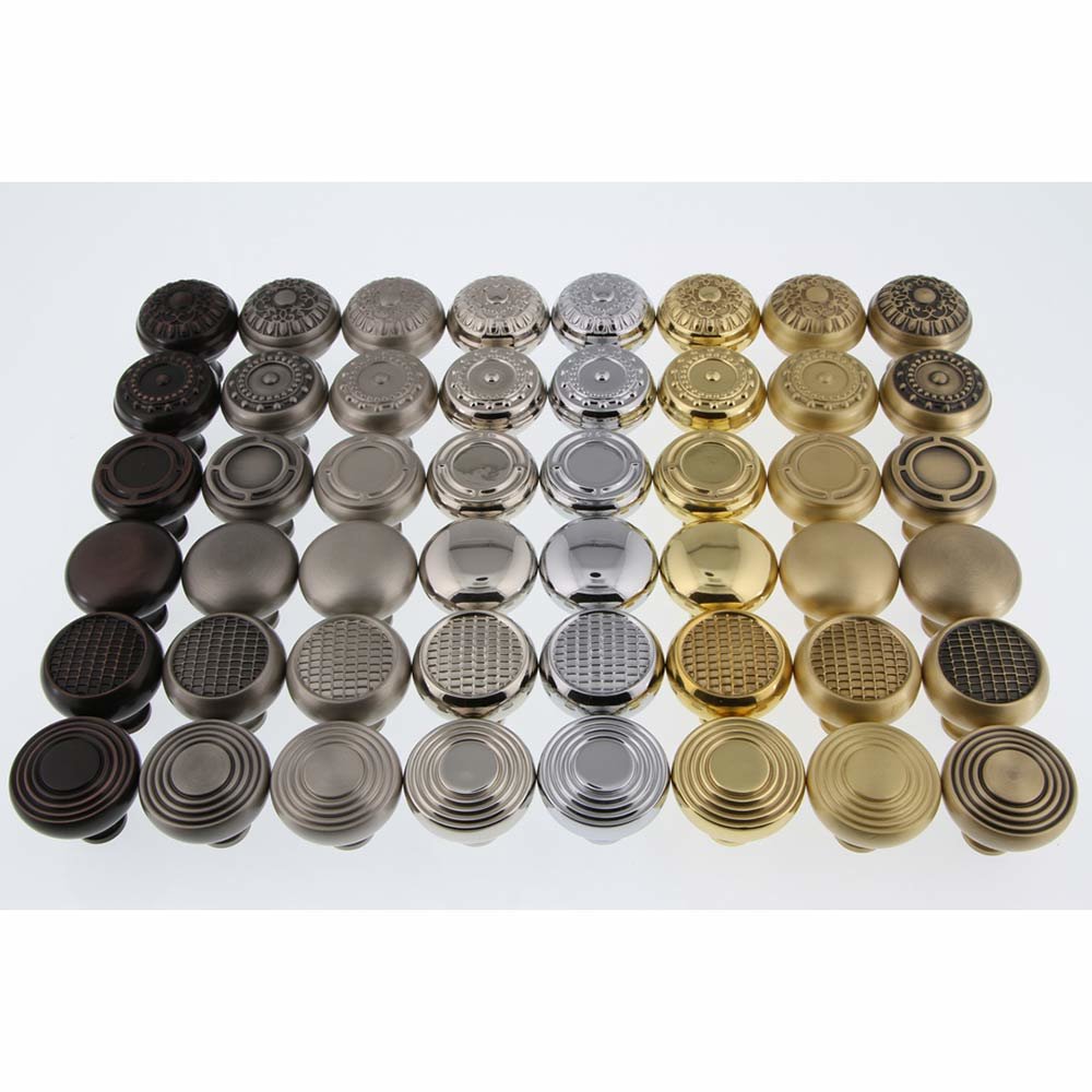 Enfield Collection Deco Brass 1 3/8" Knob with Rope Rose in