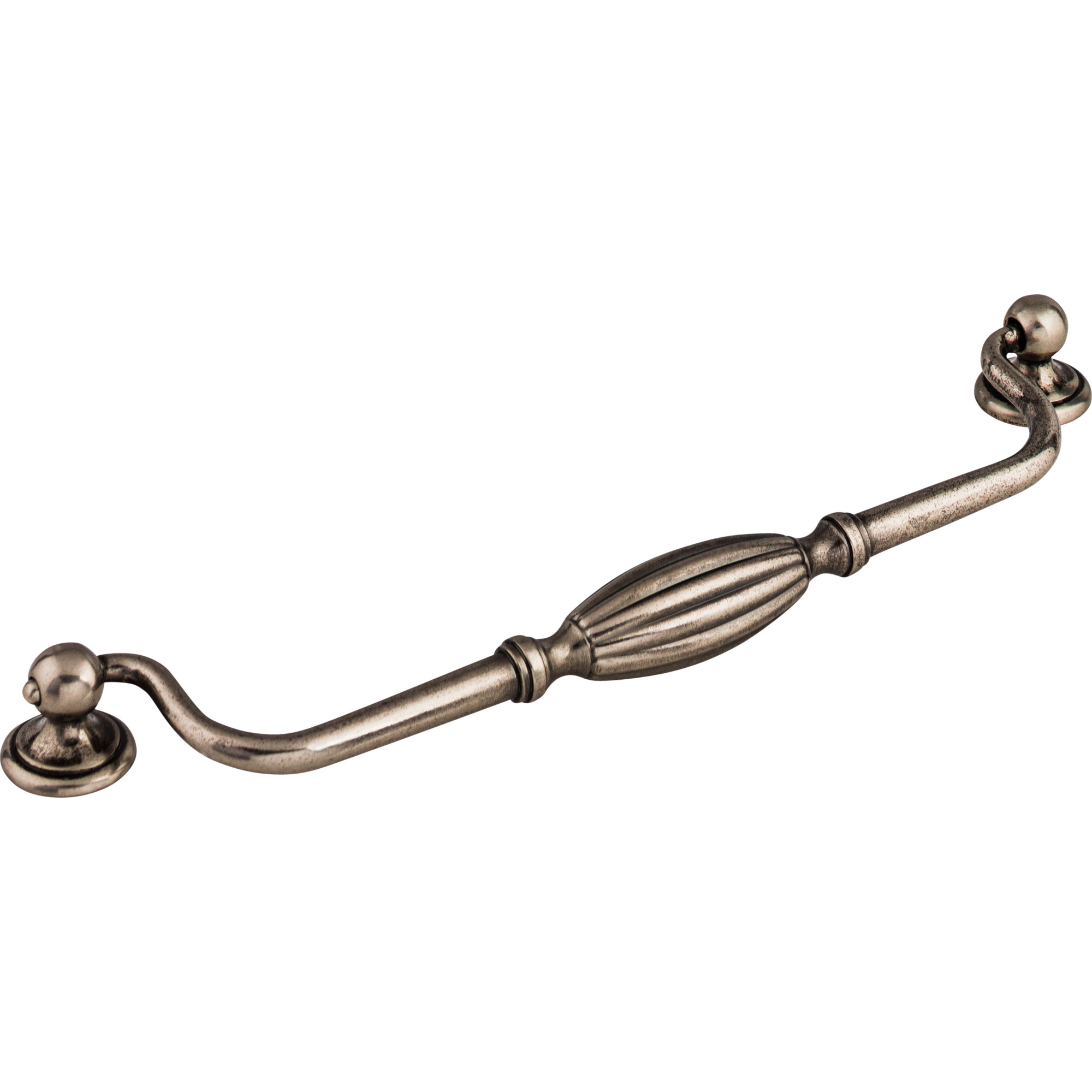Tuscany Collection Tuscany 8 13/16" Centers Drop Pull in Pewter Antique by Top Knobs M138