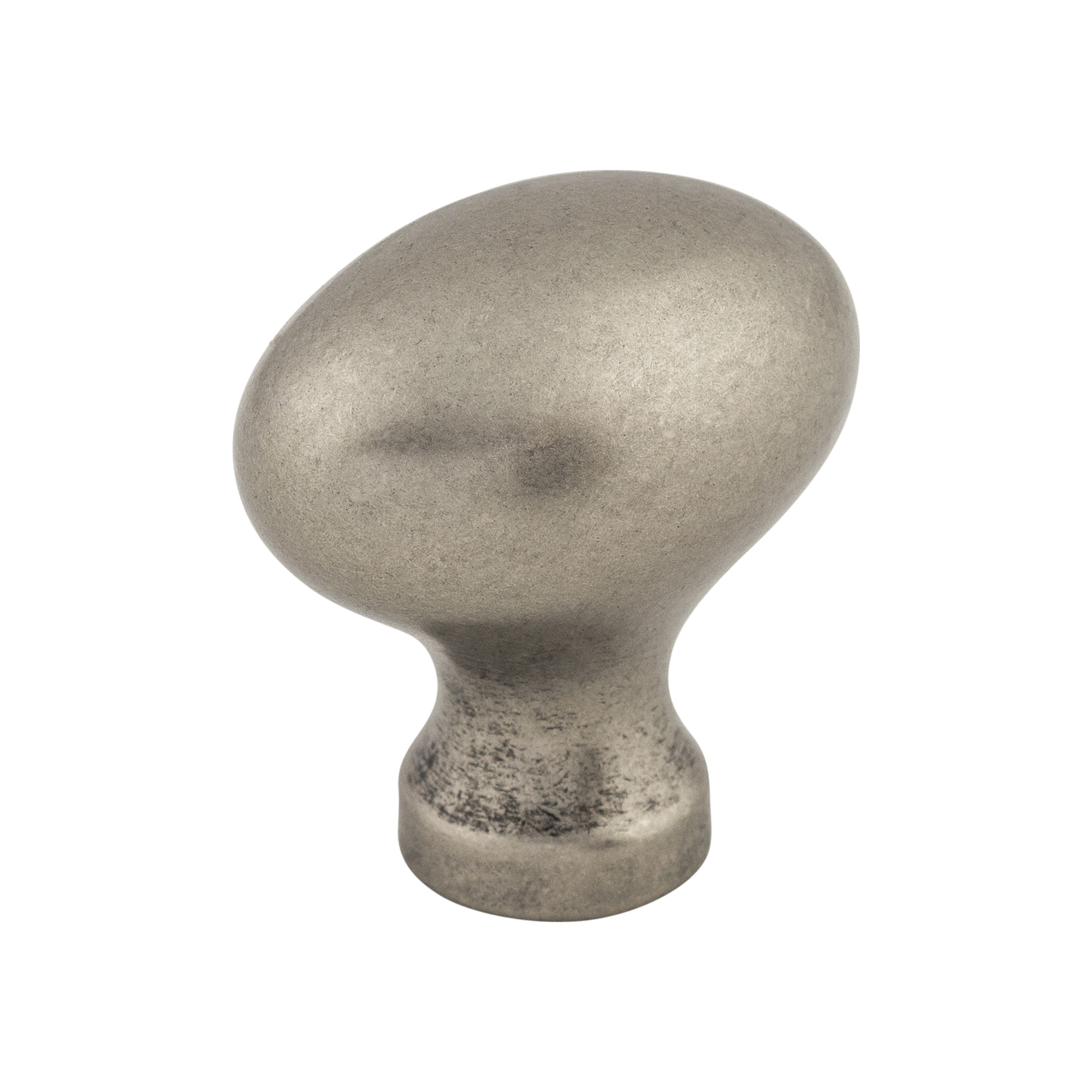 Asbury Collection Egg 1 1/4" Long Oval Knob in Pewter Antique by Top Knobs M202 MyKnobs