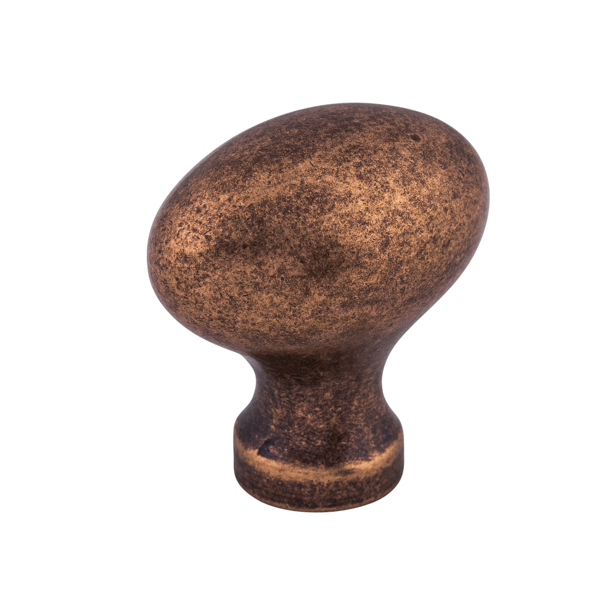 Asbury Collection Egg 1 1/4" Long Oval Knob in Old English Copper by Top Knobs M986 MyKnobs
