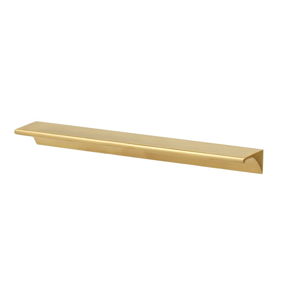 Tab Pulls Collection Solid Brass 6" Centers Pull in Satin Brass by