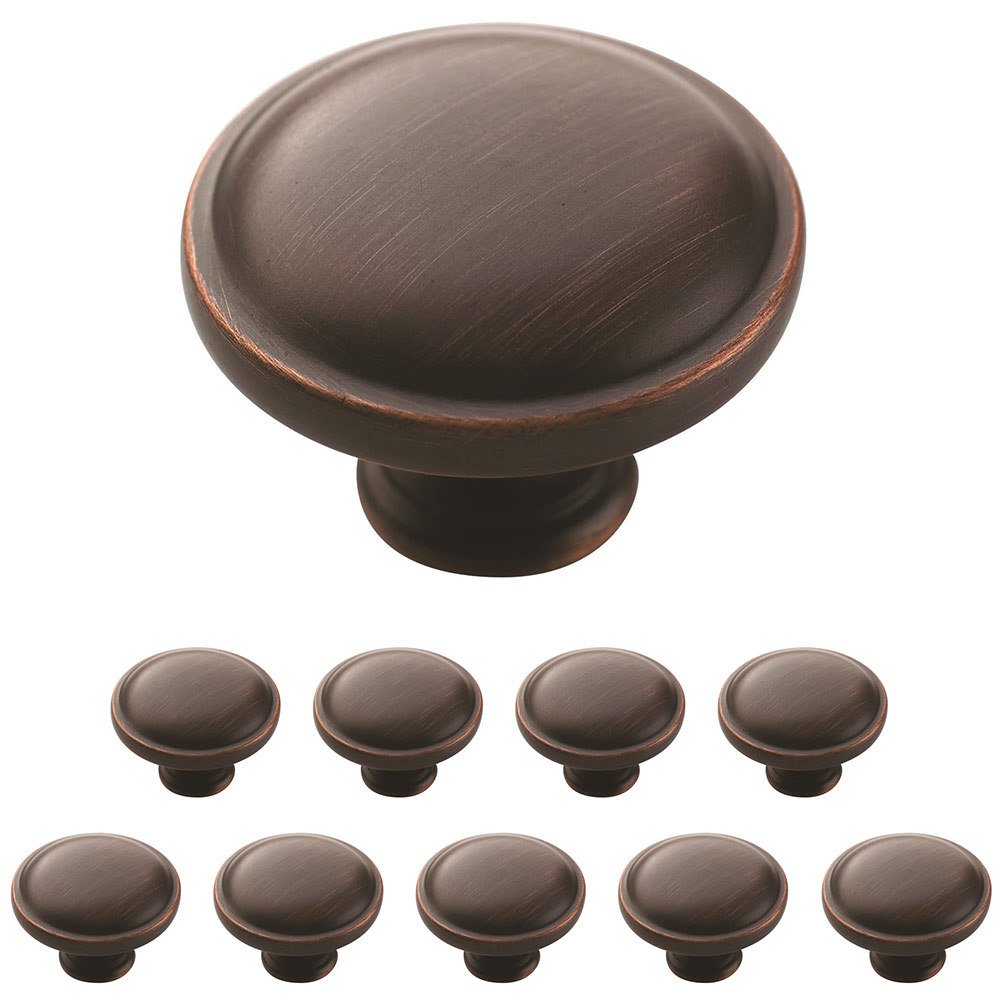 Allison Value Hardware 10 Pack of 1 1/4" Diameter Allison Knob in Oil
