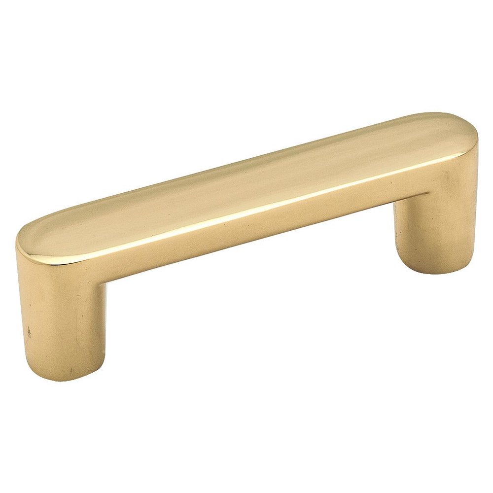 Solid Brass 2 Collection 3" Solid Polished Brass Pull by Amerock