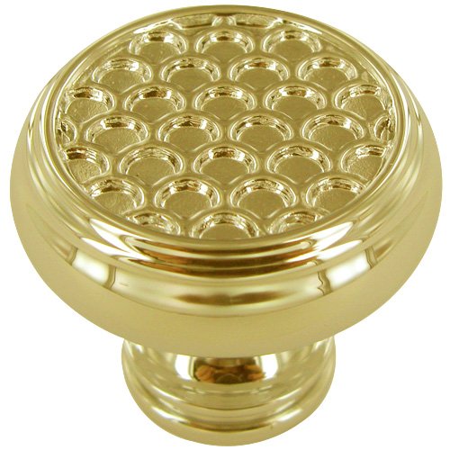 Estate Hardware 1 1/4" Diameter Couture B Knob in Polished