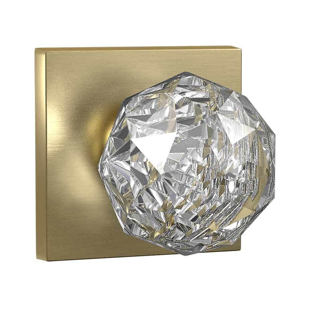 Solid Brass Crystal Knob Series Collection Passage Contemporary