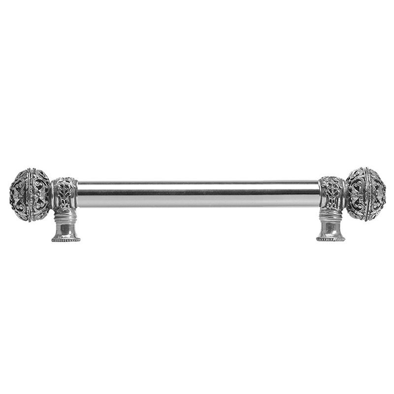 Juliane Grace Collection 9" Centers Large Finial Long Pull in Antique