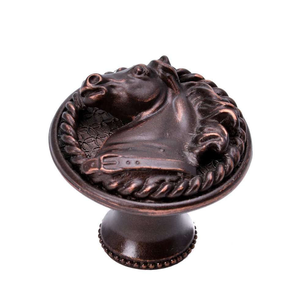 Oak Hollow Classic Western Collection Horse In Rope Knob Left in