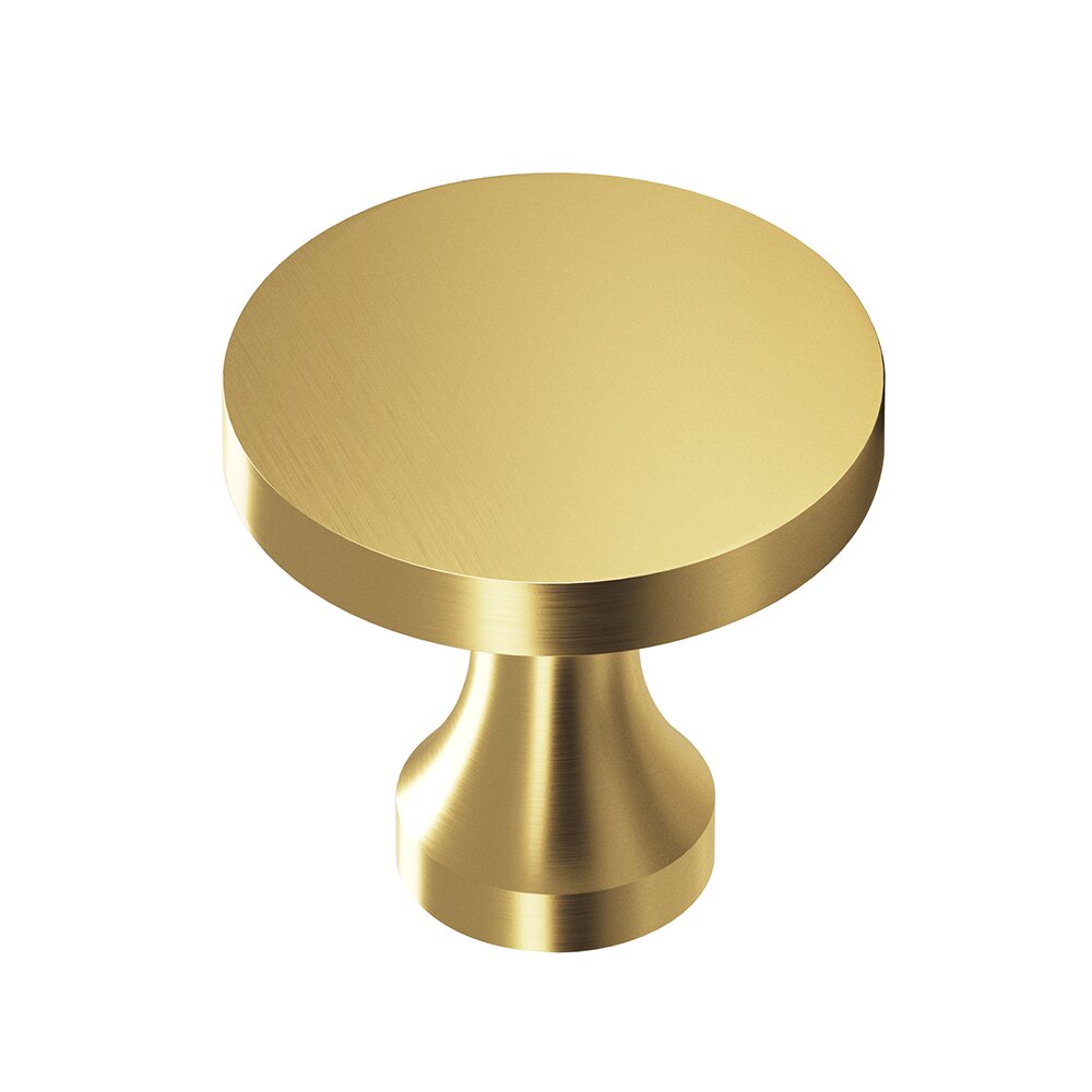 Antimicrobial Agion Knobs 1 1/2" Diameter Knob in Satin Brass